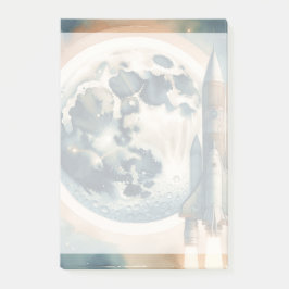 raket-maanruimte post-it® notes