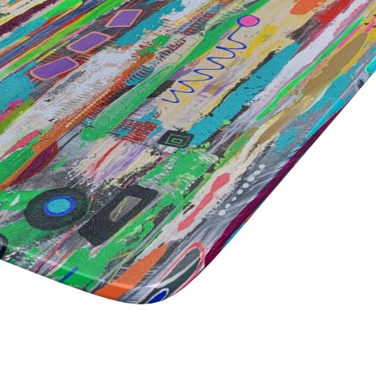 Raket Man 6 x 7 Deco glassnijplank Snijplank (Hoek)