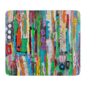 Raket Man 6 x 7 Deco glassnijplank Snijplank (Voorkant)