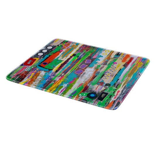 Raket Man 6 x 7 Deco glassnijplank Snijplank (Hoek)