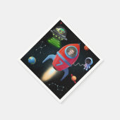 Raket met foto | Verjaardag UFO-astronaut buitenaa Servet (Hoek)