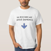 Raket mijn jesussandalen t-shirt. t-shirt (Voorkant)