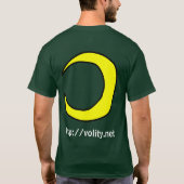 Raket naar de donkere T van de maan T-shirt (Achterkant)