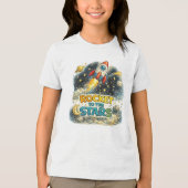 Raket naar de Sterren Tri-Blend Shirt (Voorkant)