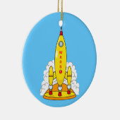 Raket naar Mars Keramisch Ornament (Rechts)