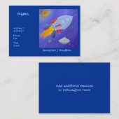 Raket naar Space Chubby-profielkaart Visitekaartje (Voorkant / Achterkant)