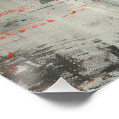 Raket op grunge achtergrond in  stijl. perfect poster (Hoek)