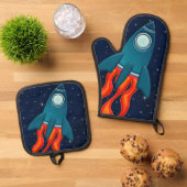 Raket Ovenwant & Pannenlap Set (Top down)