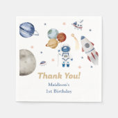 Raket Planeten Papieren Borden Servetten (Voorkant)