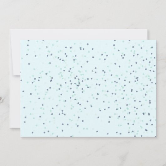 Raket planeten sterrenstelsel & buitenruimte dank aankondiging (Achterkant)