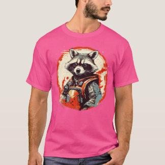 Raket Raccoon ruw T-shirt