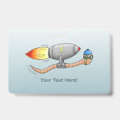 raket-regenworm badge (Achterkant)