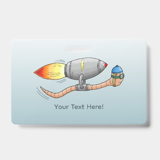 raket-regenworm badge (Voorkant)