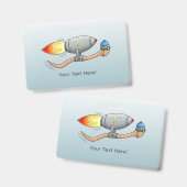 raket-regenworm badge (Voor- en achterkant)