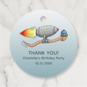 raket-regenworm bedankjes labels (Achterkant)