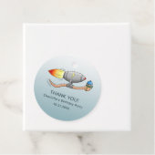 raket-regenworm bedankjes labels (In situ)