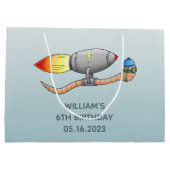 raket-regenworm groot cadeauzakje (Achterkant)