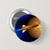  raket ronde button 5,7 cm (Voorkant /achterkant)