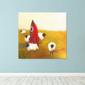 Raket Schaap Canvas Afdruk (Insitu (Houten vloer))