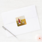 Raket Schaap Vierkante Sticker (Envelop)