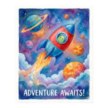 Raket Schip & Buitenaards Avontuur Wacht op Ruimte