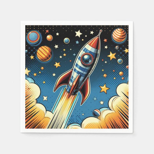 Raket servetten! servet (Voorkant)