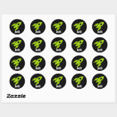 Raket Sticker - Zwart (Vel)