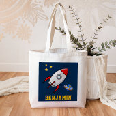 Raket voor de buitenruimte Kinder Tote Bag
