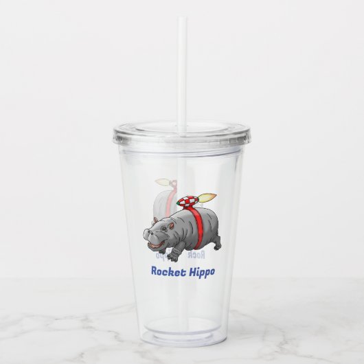 Raketaanbeerschildpad Acryl Drinkbeker (Voorkant)