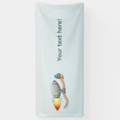 Raketaardeworm Spandoek (Verticaal)