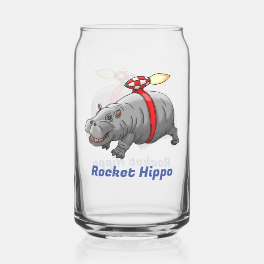 Raketaardvarken Blikvorm Glas (Voorkant)