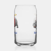 Raketaardvarken Blikvorm Glas (Links)