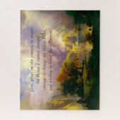 Raketachtige bergen serenity gebed puzzel legpuzzel (Verticaal)