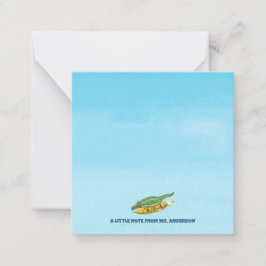 Raketakrokodil Notitiekaartje