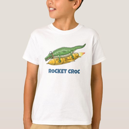 Raketakrokodil T-shirt (Voorkant)