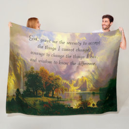 Raketbergdeken voor sereniteitsgebed, vlooiendeken fleece deken