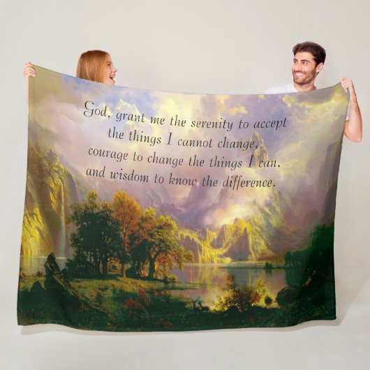 Raketbergdeken voor sereniteitsgebed, vlooiendeken fleece deken (In situ)