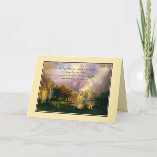 Raketbergen Sereity gebed Kaart (Voorkant)