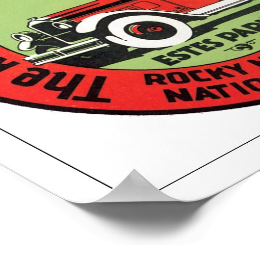 Raketbergparkvervoer Poster (Hoek)