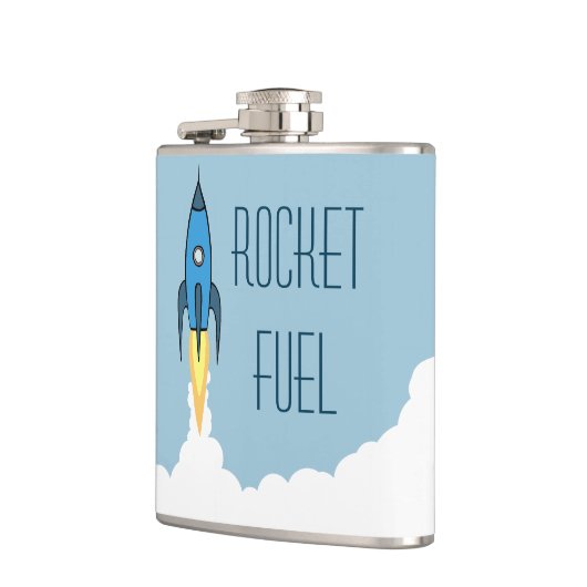 Raketbrandstof Funny Alcohol Drink Humor Quote Heupfles (Links)