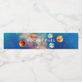 Raketbrandstof Waterfles Etiket (Enkel label)