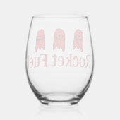 Raketbrandstof Wijnglas Zonder Voet (Achterkant)