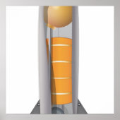 Raketdiagram Poster (Voorkant)