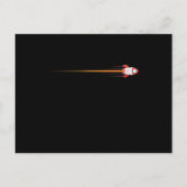 Rakete im Weltraum Briefkaart (Voorkant)