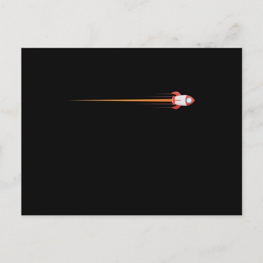 Rakete im Weltraum Briefkaart (Voorkant)