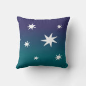 Rakete mit Sternen 2 | personalisierbares Kissen Kussen (Achterkant)