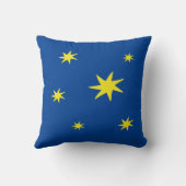 Rakete mit Sternen | personalisierbares Kissen Kussen (Achterkant)