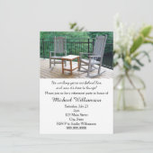 Raketende Paardenpartij voor Porch Chairs Kaart (Staand voorkant)