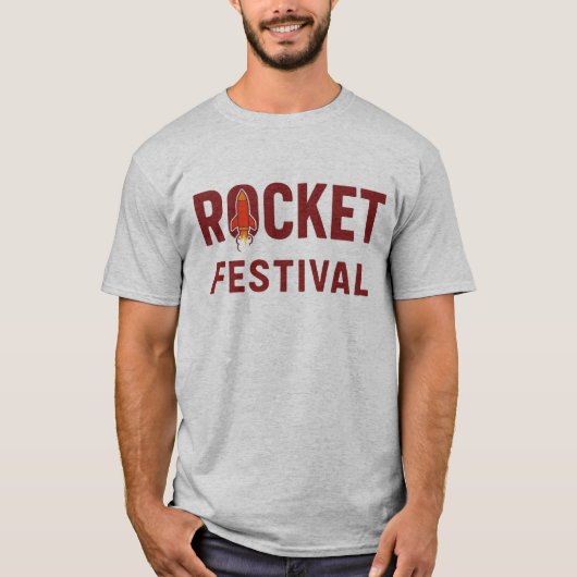 raketfestival t-shirt (Voorkant)