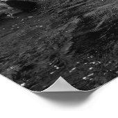 Raketjes en streaming Natuur zwart-wit Poster (Hoek)